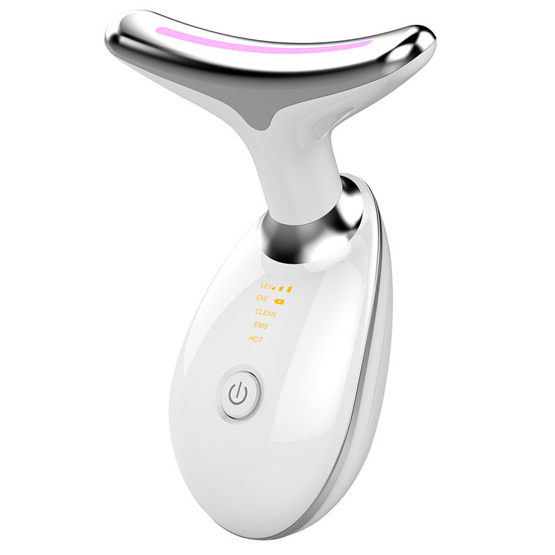 EMS Neck Massager with Heat – Skin Tightening & Wrinkle Remover for Anti-Aging Face Care