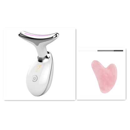 EMS Neck Massager with Heat – Skin Tightening & Wrinkle Remover for Anti-Aging Face Care