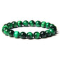 Semi-precious Stone Blue Tiger Stone Handmade Jewelry Couple Bracelet