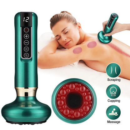 Smart cupping therapy device - Electric cupping therapy massager - Cupping massage for back pain