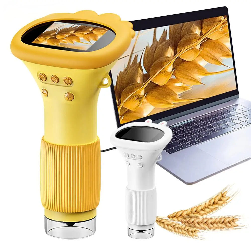 Portable Handheld Digital Microscope with LCD Screen – 1000X Zoom USB Rechargeable Science Tool for Kids & Adults