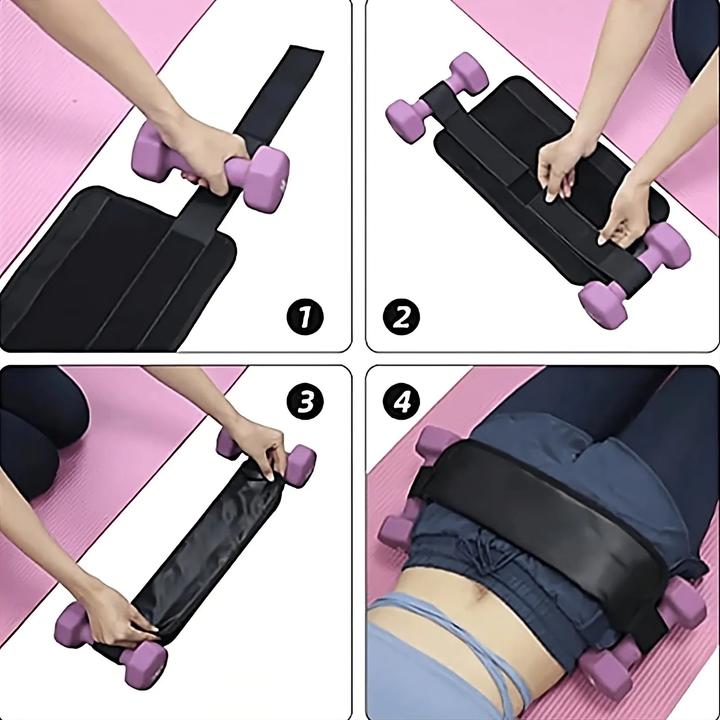 Hip Thrust Belt Glute Bridge Pad for Enhanced Workout Comfort & Support – Fitness Gym Equipment