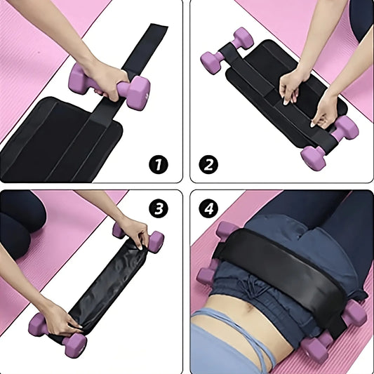 Hip Thrust Belt Glute Bridge Pad for Enhanced Workout Comfort & Support – Fitness Gym Equipment