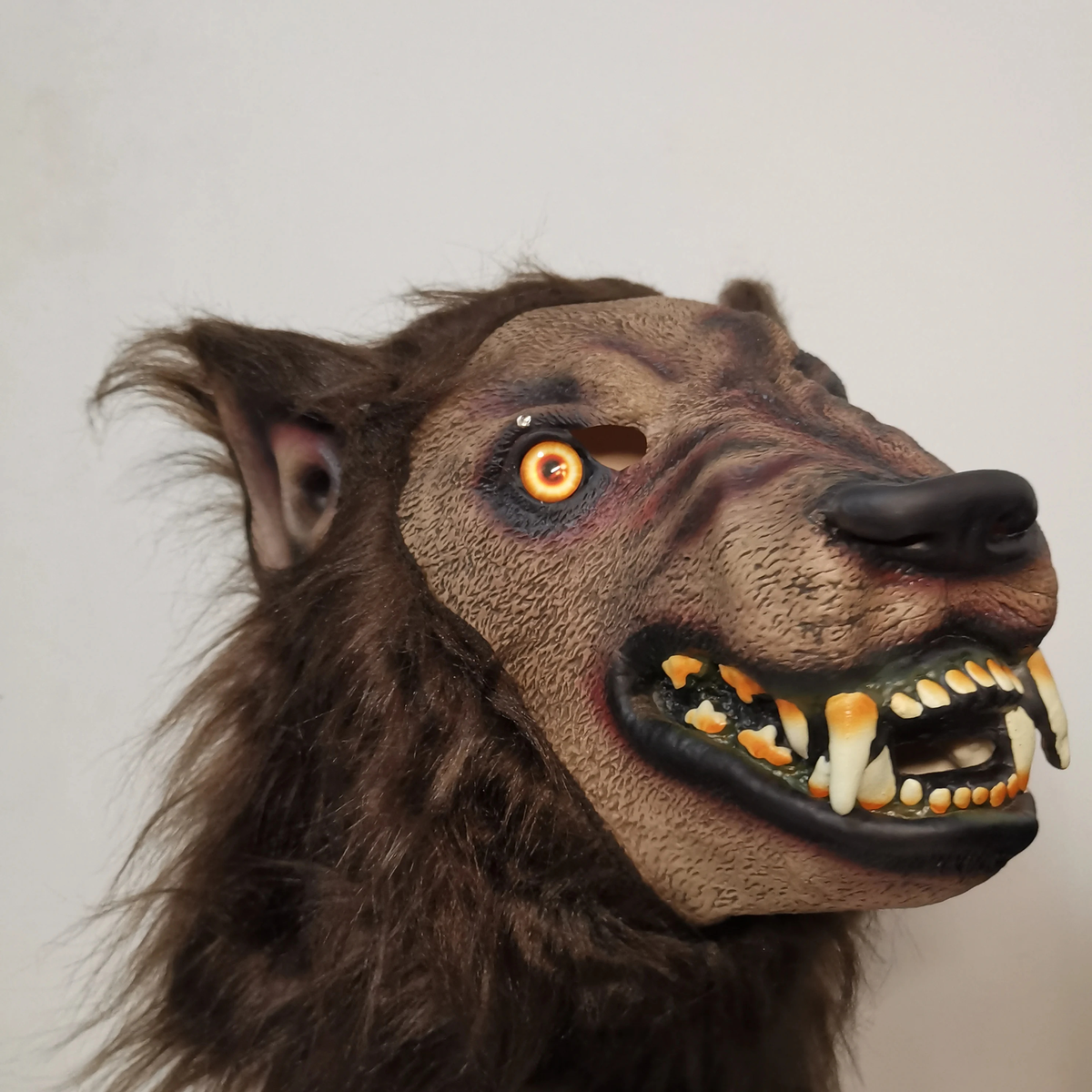 Faux Fur Wolf Mask