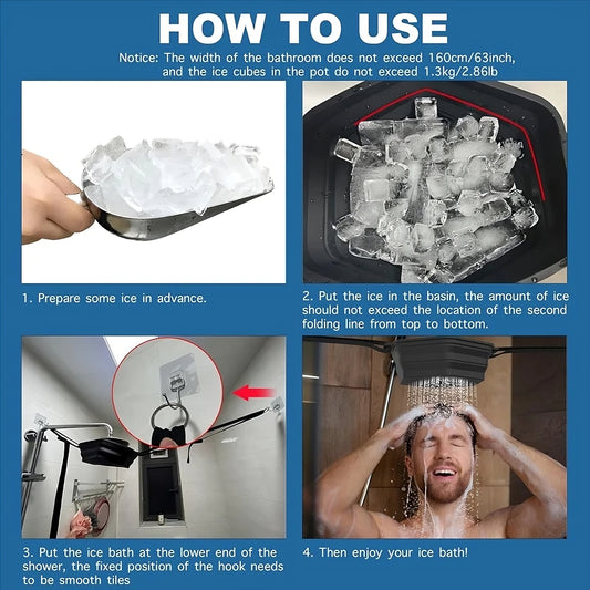 Ice Cold Shower Attachment – Cold Therapy Shower Head for Recovery, Wellness & Energy Boost