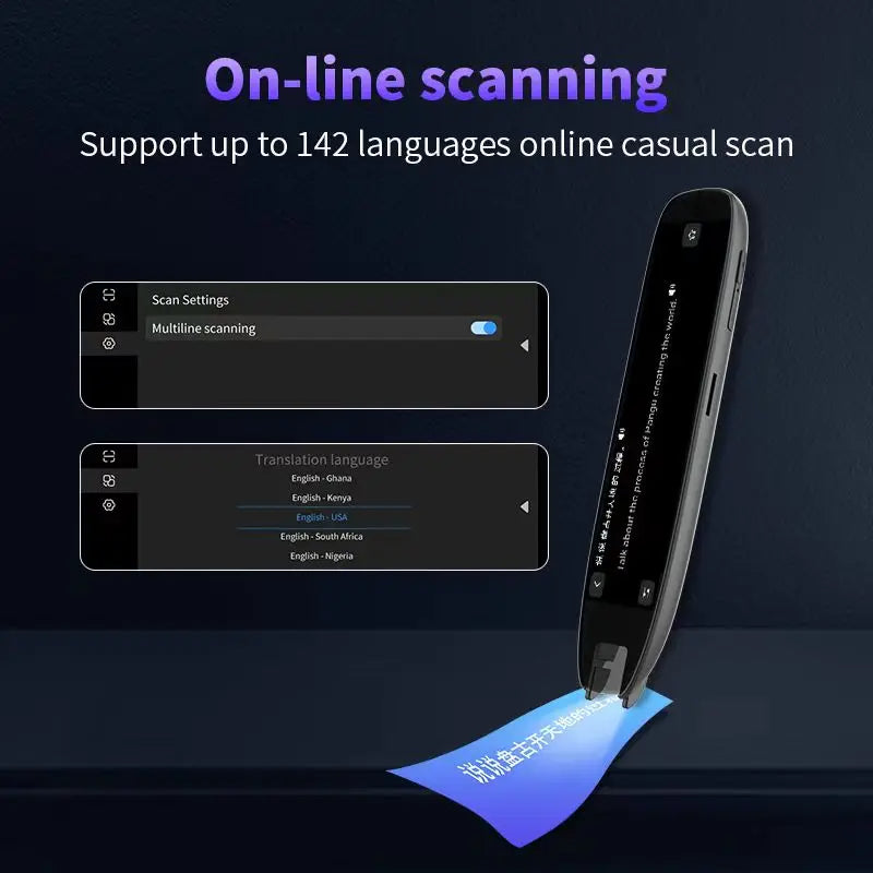 Smart Language Translator Pen – Instant Voice Text Translator for Travel, Learning, Business, Students