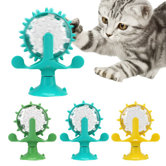Pet Feeding Interactive Wheel for Dogs & Cats, Slow Feeder, Fun Puzzle Toy for Mental Stimulation