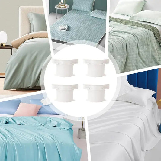 Bed Sheet Fasteners Clips – Adjustable Elastic Straps for Mattress Sheet Grippers & Corner Holders