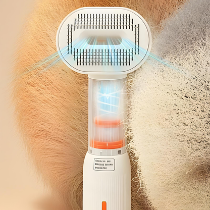 4 in 1 Electric Pet Grooming Brush with Vacuum Suction and Blow Nozzle