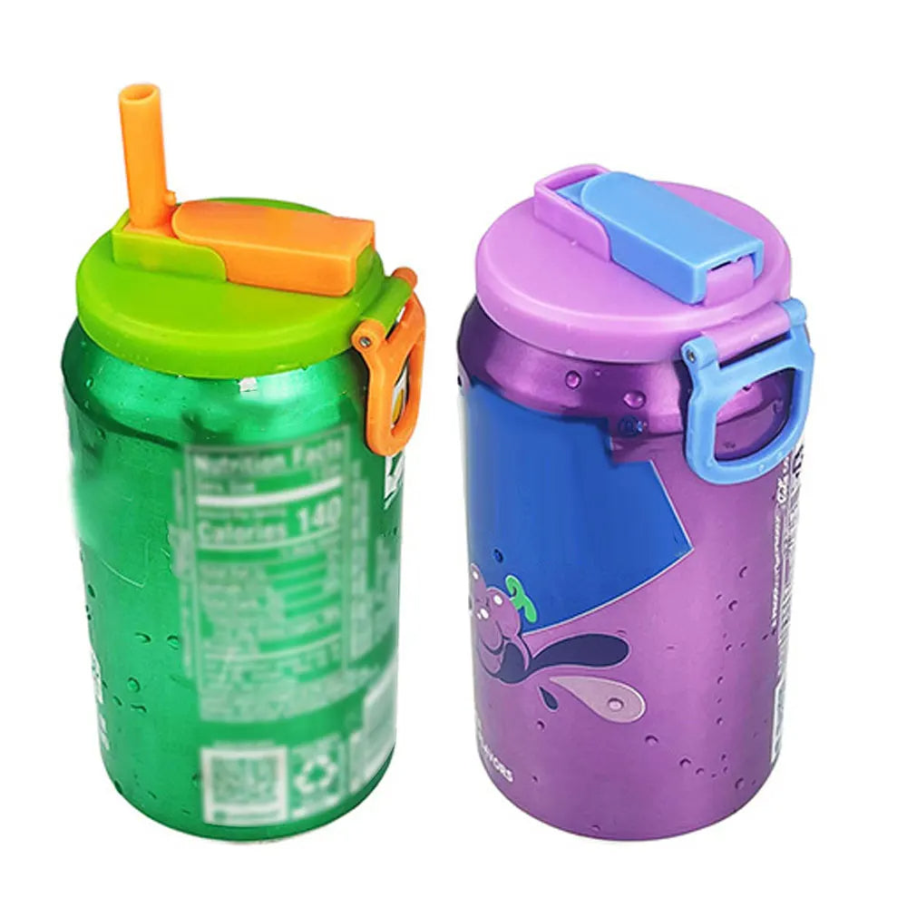 Reusable Soda Lid Cover with Straw | Spill-Proof Drink Cap for Cans, Juice, Water, Travel & Kids