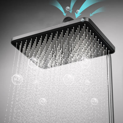 Luxury Shower Thermostat System Set – Adjustable Temperature Control, Digital Display, Rainfall Shower Head & Water Saving Features