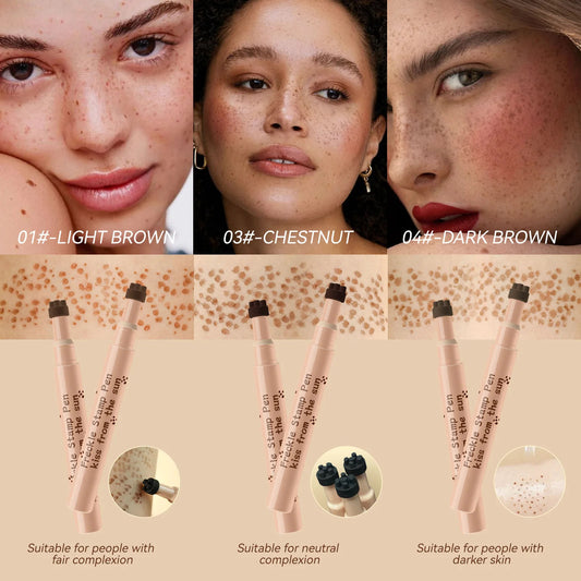Waterproof Freckle Pen – Natural Freckles Makeup for Face, Long-lasting, Smudge-Proof, Beauty Tool