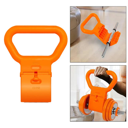 Kettlebell Grip Handle for Dumbbells – Convert Dumbbell to Kettlebell for Home Gym Strength Training