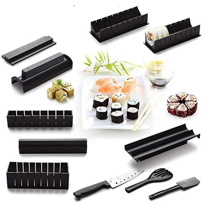Sushi Maker Kit – Easy DIY Sushi Roll Maker, Includes Bamboo Mat, Rice Paddle & Recipe Guide for Home Sushi Making