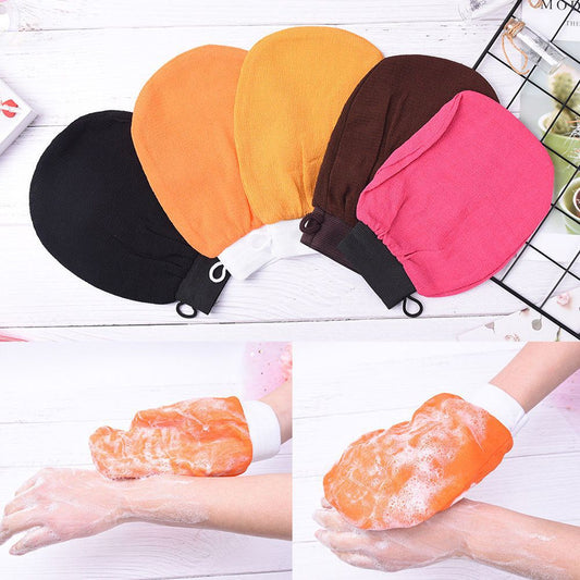 2x Exfoliating Bath Gloves for Body Scrub – Deep Clean, Remove Dead Skin, Shower Spa Essential