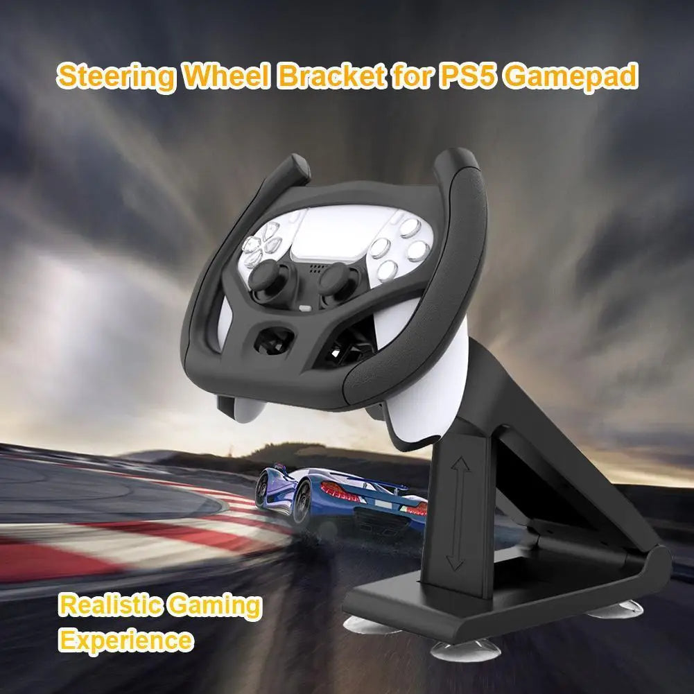 Professional Gaming Steering Wheel for PS5, PS4 & PC – Realistic Force Feedback, Pedals & Vibration for Racing Simulation