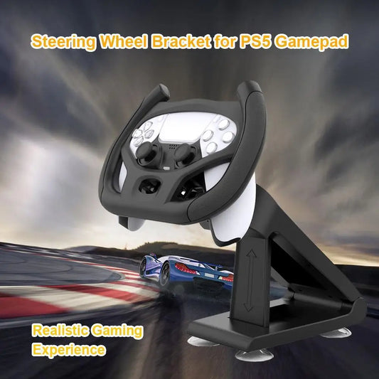 Professional Gaming Steering Wheel for PS5, PS4 & PC – Realistic Force Feedback, Pedals & Vibration for Racing Simulation