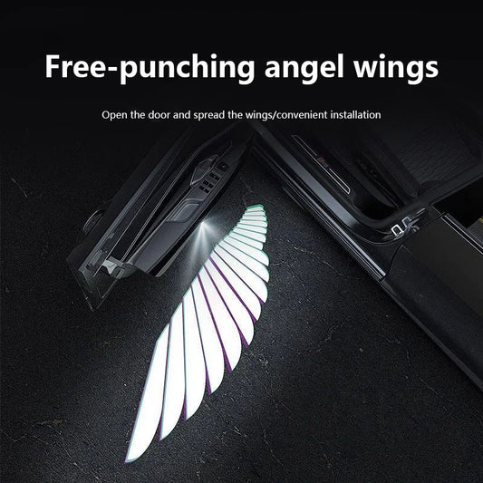 Car Angel Wings LED Lights – Stylish Decorative Brake Tail Light Strip for Car Modification