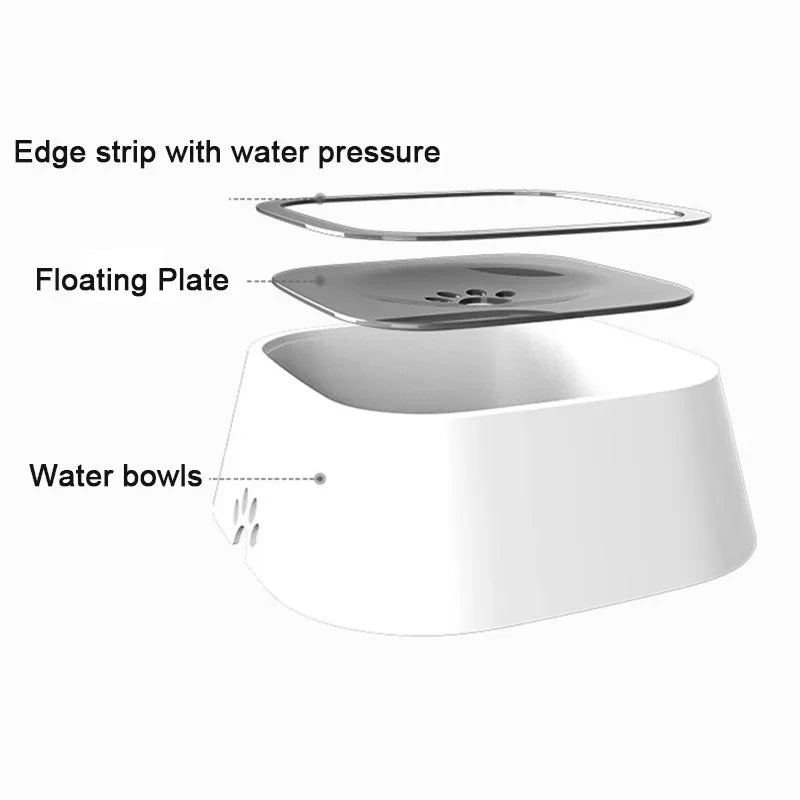 Anti-Spill Dog Water Bowl – No Spill Pet Water Dispenser for Dogs & Cats, Travel-Friendly Bowl