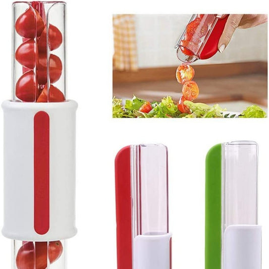 Cherry Tomato Slicer Cutter for Fruits & Veggies – Quick Kitchen Tool for Salad & Meal Prep