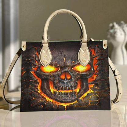Skull Print Tote Bag