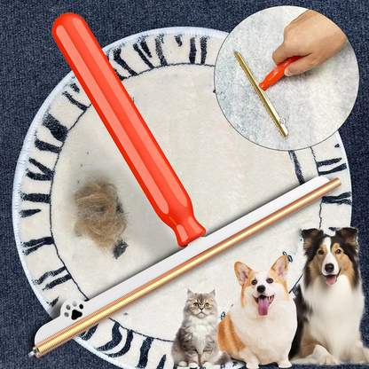 Reusable Pet Hair Remover Roller for Carpet and Upholstery, No Refills Needed