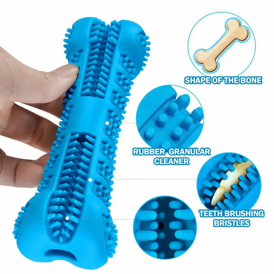 Soft Rubber Dog Toothbrush – Gentle Chew Teeth Cleaner for Puppies & Small Dogs Dental Care
