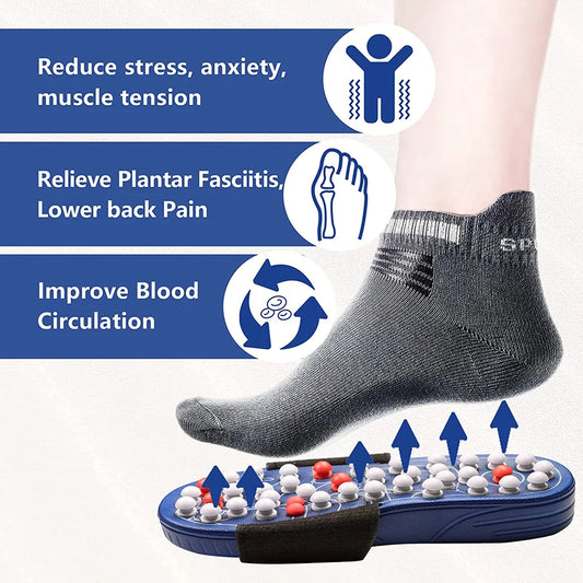 Acupressure Slippers for Pain Relief – Reflexology Massage Sandals for Men & Women Health