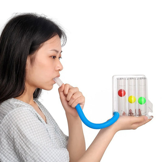 3-Ball Lung Capacity Exerciser – Deep Breathing Respiratory Trainer for Lung Health & Recovery