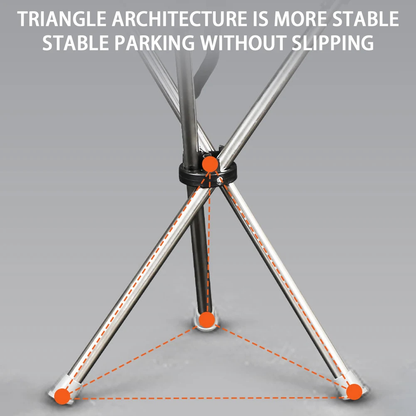 Folding Walking Stick Seat, Lightweight Tripod Cane Stool for Outdoors