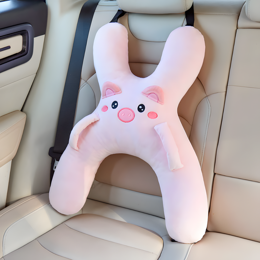 Children's Car Seat Neck Pillow, Soft H Shape Head Support for Long Journeys
