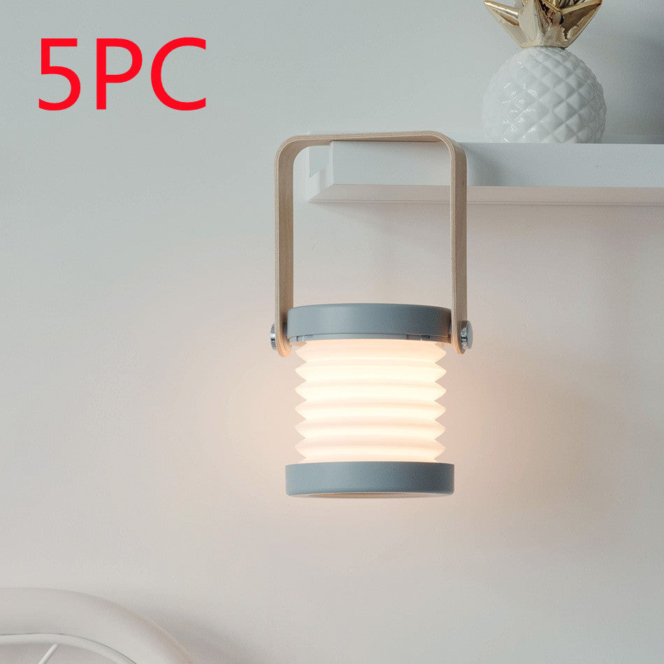 Foldable Touch Dimmable LED Night Light – USB Rechargeable Portable Lamp for Reading & Home Decor