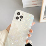Laser Colorful Love For Double-sided Coated Silicone Phone Case