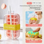 Portable One-Click Instant Ice Maker Cup – Stylish Cooling Mug with Straw & Curling Mold for Drinks