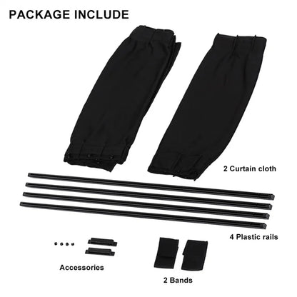 Car Window Curtain Blinds – UV Sun Shade, Privacy Screen, Retractable & Universal Fit for All Vehicles