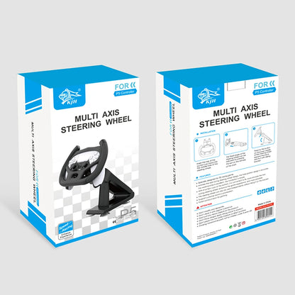 Professional Gaming Steering Wheel for PS5, PS4 & PC – Realistic Force Feedback, Pedals & Vibration for Racing Simulation