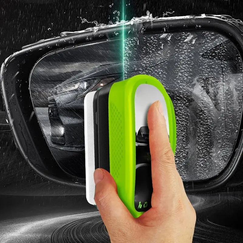 Green Oil Film Wipe for Car Windshield Glass Cleaner | Anti-Fog, Stain Remover, Clear View