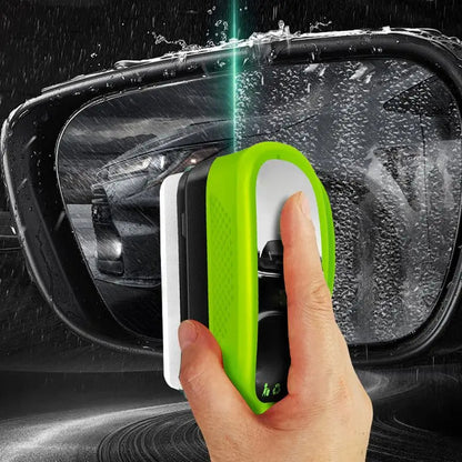 Green Oil Film Wipe for Car Windshield Glass Cleaner | Anti-Fog, Stain Remover, Clear View