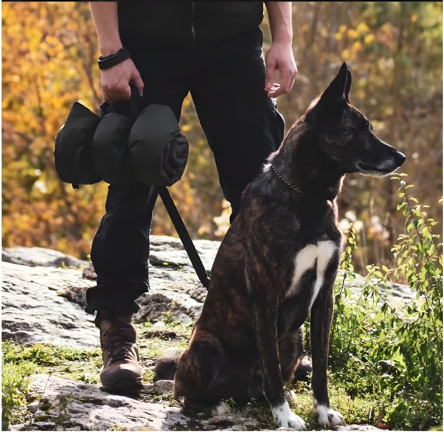 Roll Up Dog Travel Bed, Padded 90x60cm Mat for Car Boot and Camping