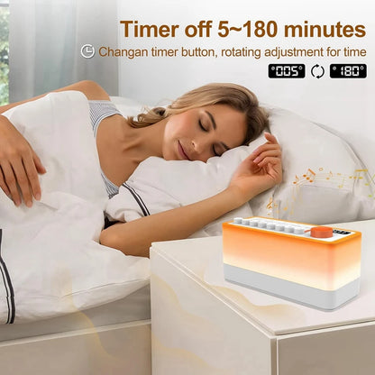 Ambient Sound Machine for Sleep, Relaxation & Baby – White Noise Machine with Nature Sounds & Timer