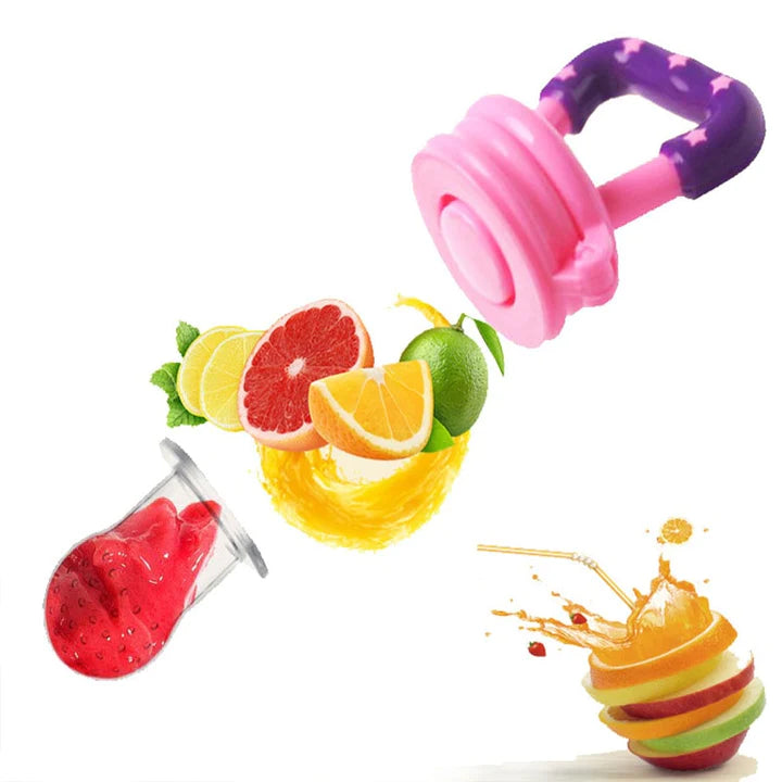3x Silicone Baby Fruit Feeder – Safe, BPA-Free, Easy to Use Teething & Snack Holder for Infants