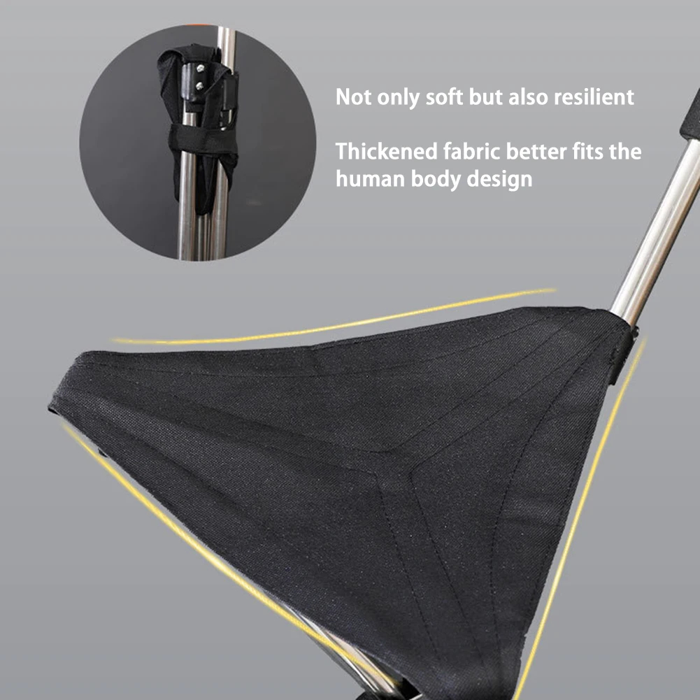 Folding Walking Stick Seat, Lightweight Tripod Cane Stool for Outdoors