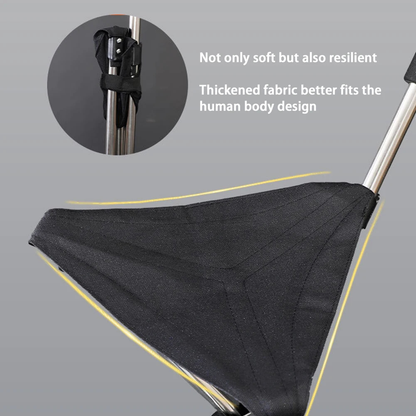 Folding Walking Stick Seat, Lightweight Tripod Cane Stool for Outdoors