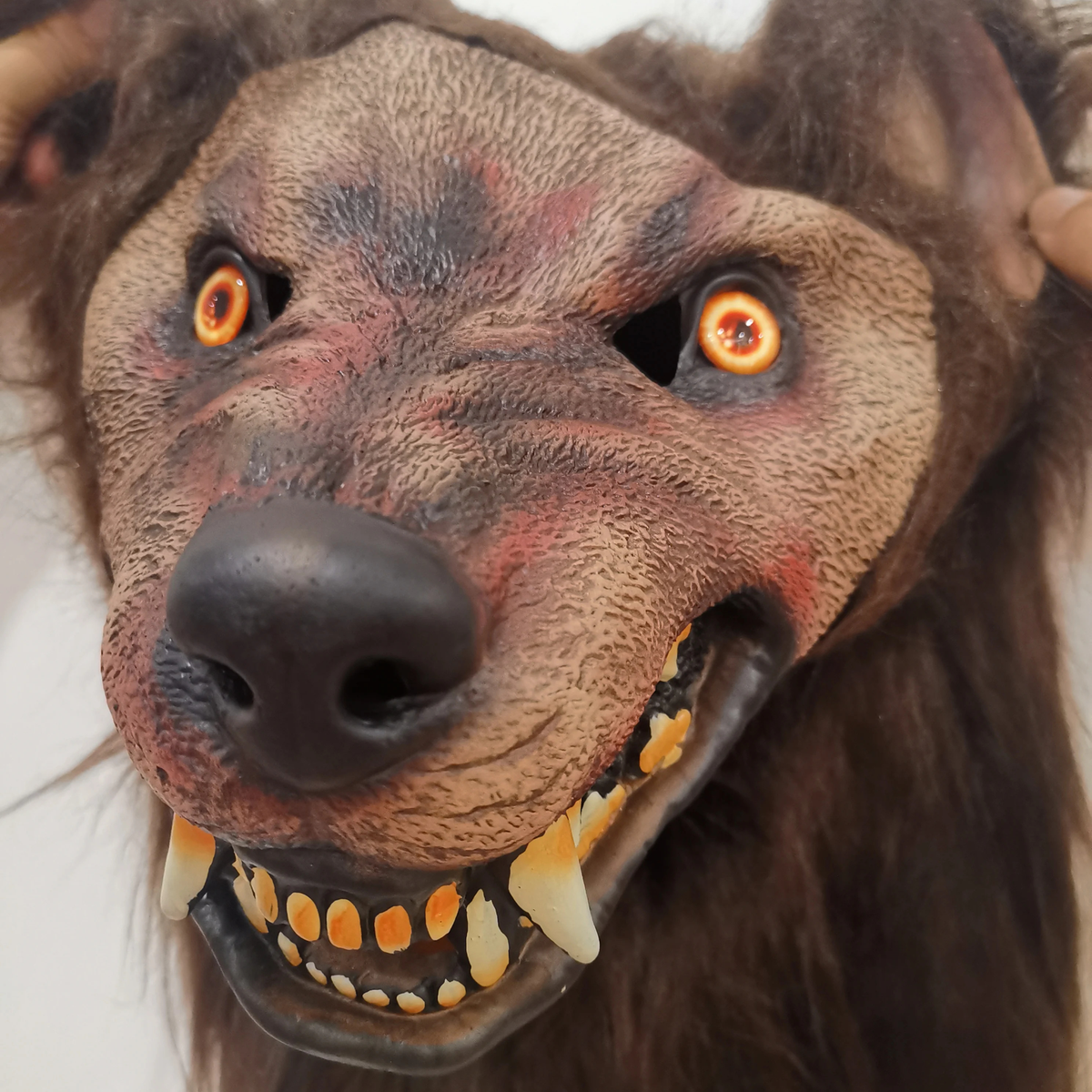 Faux Fur Wolf Mask