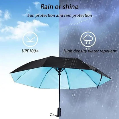 Portable Umbrella with Fan & Misting – Cooling Sun Shade for Outdoor Travel & Summer Heat