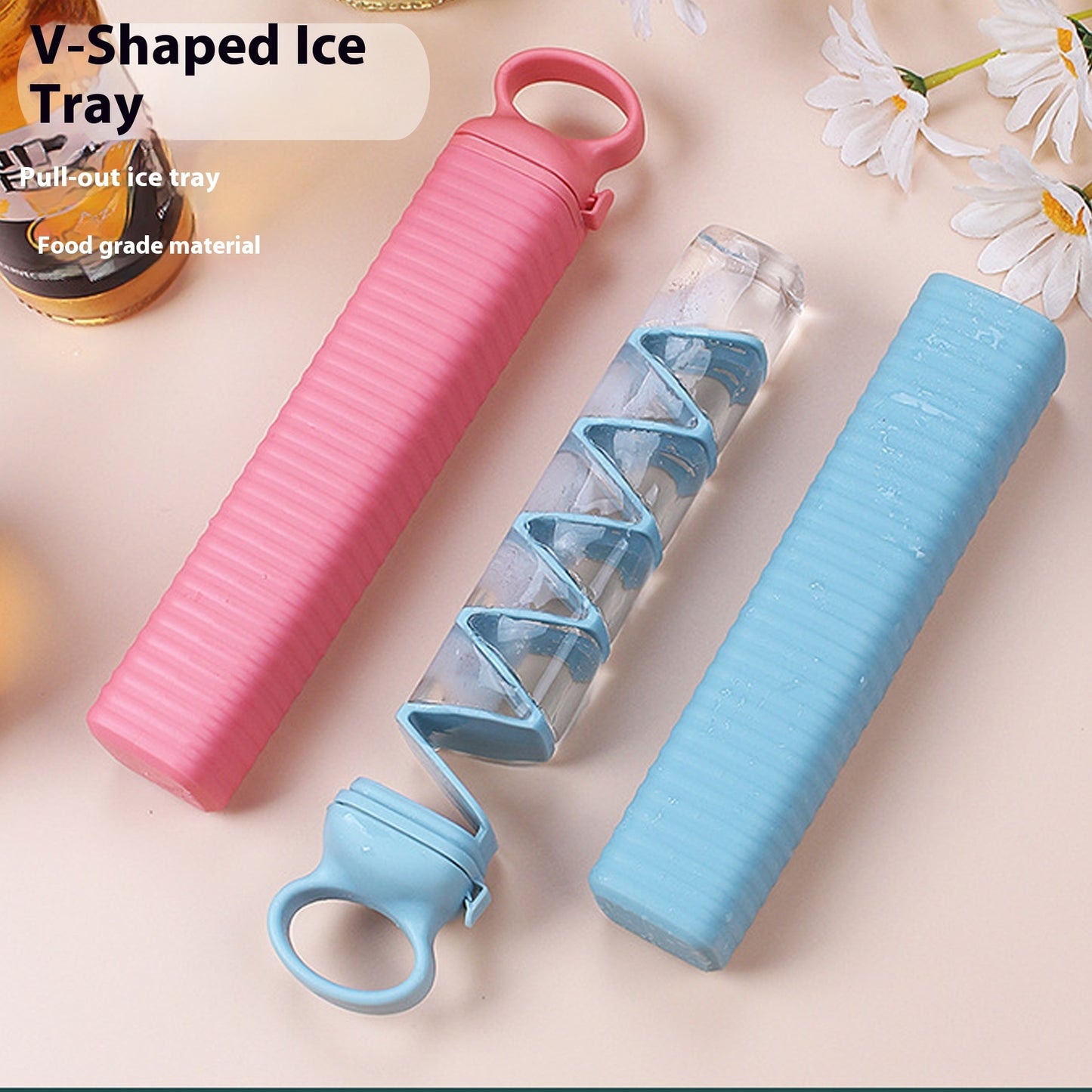 Food Grade Plastic Ice Cube Tray – Household Ice Maker Mold for Freezer, Kitchen, Drink Cooling Use
