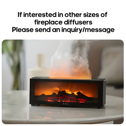 Flame Effect Aroma Diffuser, 150ml Ultrasonic Humidifier with Fireplace Glow