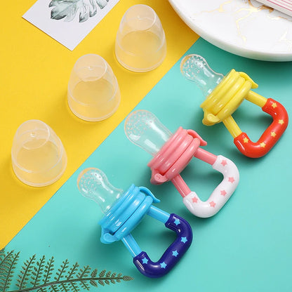 3x Silicone Baby Fruit Feeder – Safe, BPA-Free, Easy to Use Teething & Snack Holder for Infants