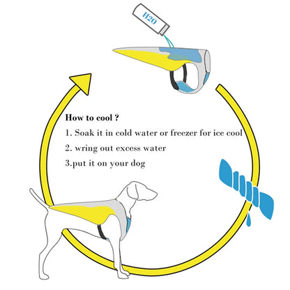 Summer Dog Cooling Vest – Lightweight Breathable Jacket for Heat Relief, Outdoor Pet Cooling Clothes