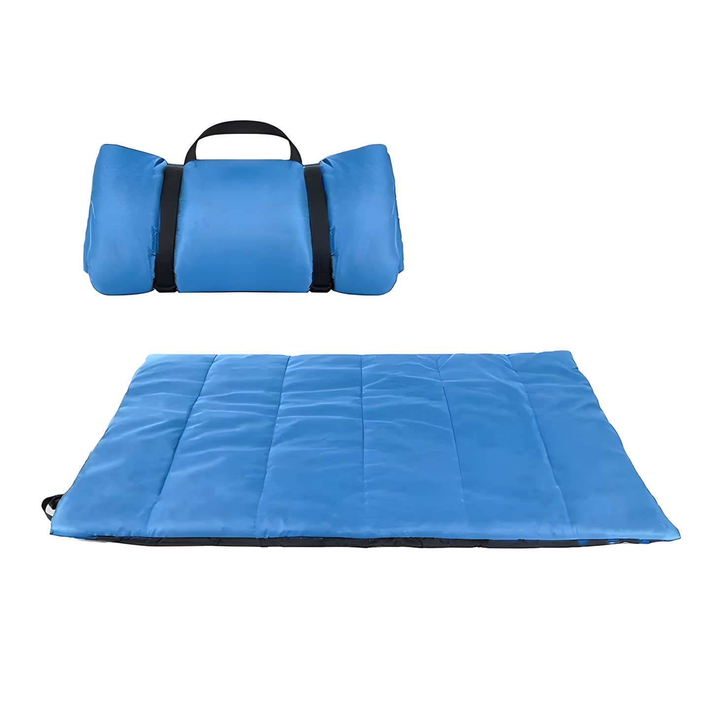 Roll Up Dog Travel Bed, Padded 90x60cm Mat for Car Boot and Camping